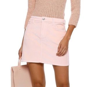 PINK CORDUROY MINI SKIRT DENIM